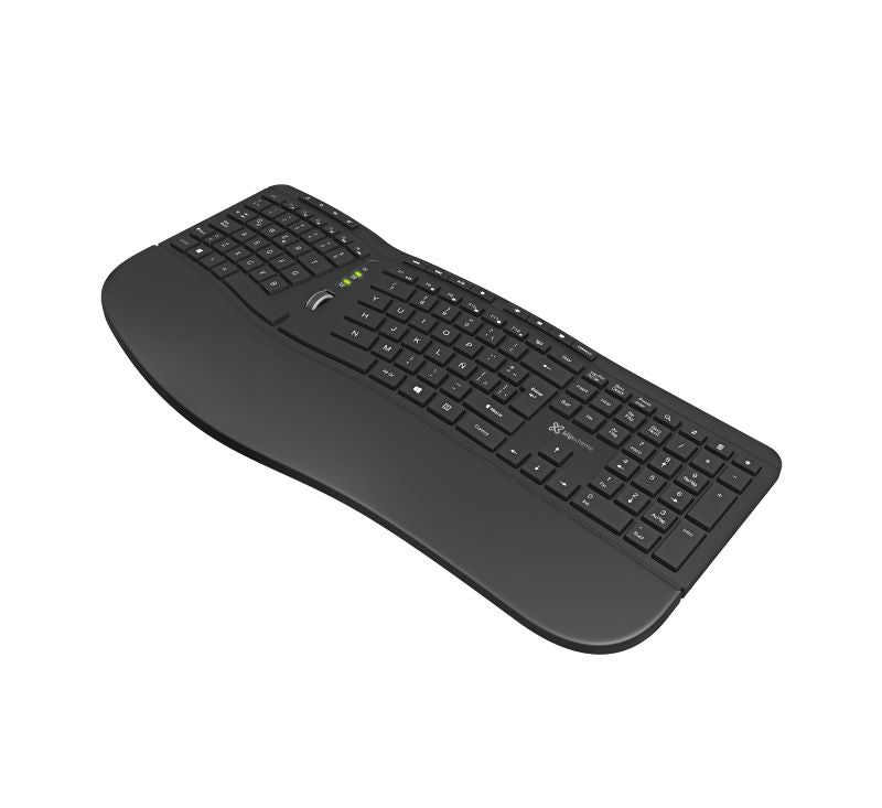 Klip Xtreme Klip Xtreme - Keyboard - Spanish - Wireless - 2.4 GHz - All black - Ergonomic KBK-530S