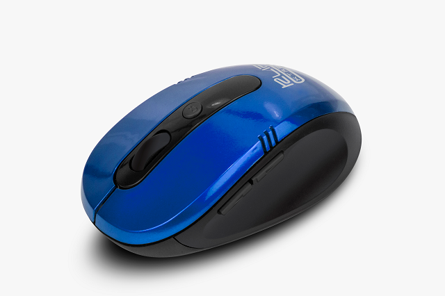 Klip Xtreme Klip Xtreme KMW-330 Vector - Ratón - ergonómico - óptico - 6 botones - inalámbrico - 2.4 GHz - receptor inalámbrico USB - azul KMW-330BL