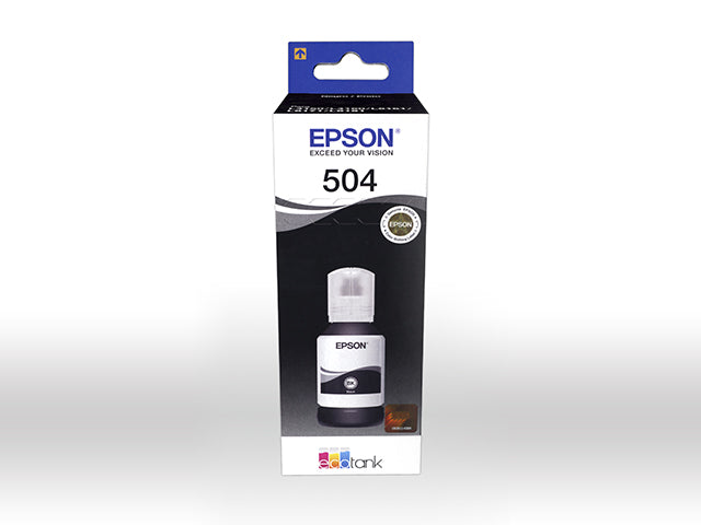 Epson Epson 504 - 127 ml - negro - original - recarga de tinta - para EcoTank L4150, L4160, L4260, L6161, L6171, L6191, L6270; EcoTank ITS L4150, L4160 T504120-AL