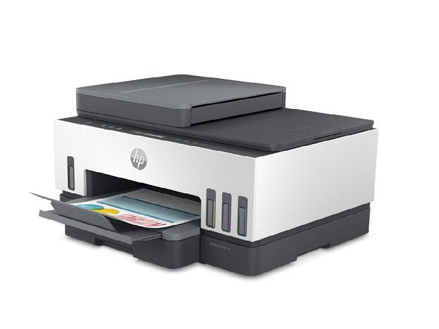 HP HP Smart Tank 750 All-in-One - Impresora multifunción - color - chorro de tinta - rellenable - Letter A (216 x 279 mm)/A4 (210 x 297 mm) (original) - A4/Legal (material) - hasta 13 ppm (copiando) - hasta 15 ppm (impresión) - 250 hojas - USB 2.0, LAN, Wi-Fi(n), Bluetooth 6UU47A#AKY