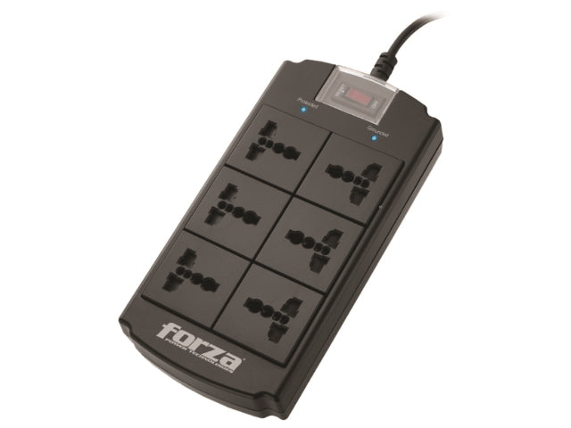 Forza Forza Universal Surge Protector 6 outlet Nema plug 110/240V FSP-06MN