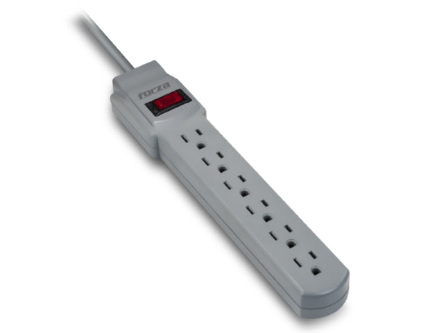 Forza Forza FSP Series FSP-601UL - Protector contra sobretensiones - CA 110 V - 1875 vatios - conectores de salida: 6 - gris FSP-601UL