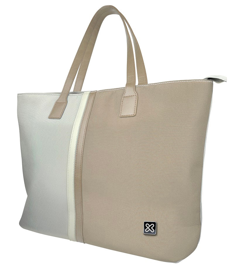 Klip Xtreme Klip Xtreme - Notebook carrying case and handbag - 15.6" - 1200D polyester - Beige/White - Ladies Bag KLB-461BG