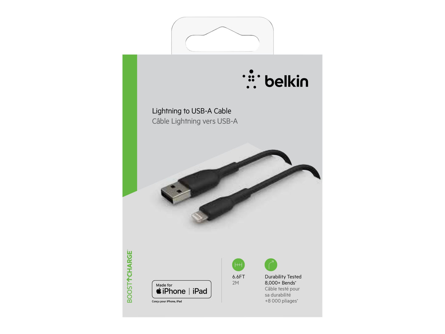 Belkin Belkin BoostCharge - Cable Lightning - Lightning macho a USB macho - 2 m - negro CAA001bt2MBK