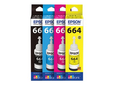 Epson Epson T664 - Amarillo - original - recarga de tinta - para Epson L380, L386, L395, L495; EcoTank ET-2600, 2650, L1455, L396, L606, L656 T664420-AL