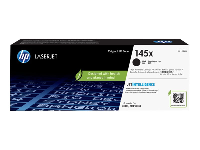 HP HP 145X - Alto rendimiento - negro - original - LaserJet - cartucho de tóner (W1450X) - para LaserJet Pro 3001, 3002, 3003, MFP 3101, MFP 3102, MFP 3103, MFP 3104, MFP3102 W1450X