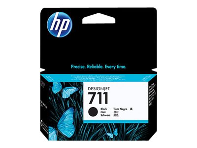 HP HP 711 - 38 ml - negro - original - DesignJet - cartucho de tinta - para DesignJet T100, T120, T120 ePrinter, T125, T130, T520, T520 ePrinter, T525, T530 CZ129A