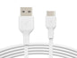 Belkin Belkin BoostCharge - Cable USB - 24 pin USB-C (M) a USB (M) - 1 m - blanco CAB001bt1MWH