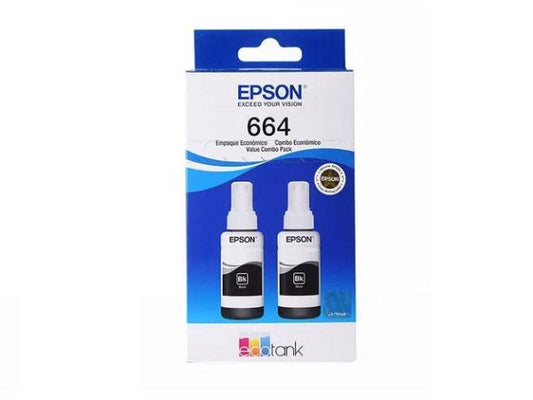 Epson Epson - T664120-2 - Ink tank - Black - L120 L1300 L121 T664120-2P