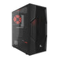 Xtech Xtech Gaming Series PHOBOS - Mid tower - ATX - panel lateral con ventana (cristal templado) - sin fuente de alimentación (ATX) - negro - USB/Audio XT-GMR4