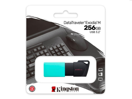 Kingston Kingston DataTraveler Exodia M - Unidad flash USB - 256 GB - USB 3.2 Gen 1 DTXM/256GB