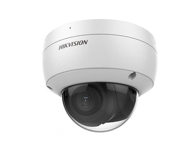 Hikvision Hikvision 8MP/4K Cámara de red tipo domo fija Acusense con tecnología DarkFighter - Micrófono incorporado - Exterior - H.265+ focal fija 2.8mm - 3840 × 2160 - 120DB WDR - IP67 - IK10 DS-2CD2186G2-ISU