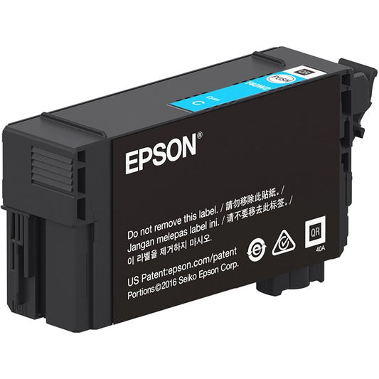 Epson Epson T40W - 50 ml - gran capacidad - cián - original - blíster con alarmas de RF/acústica - cartucho de tinta - para SureColor T2170, T3170, T3170M, T5170, T5170M T40W220