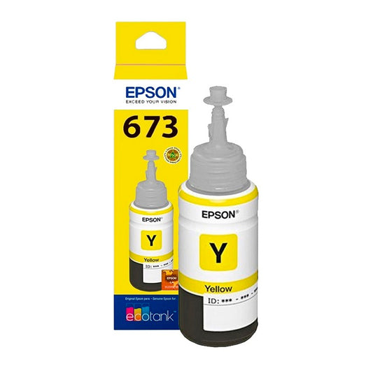 Epson Epson T673 - Amarillo - original - recarga de tinta - para Epson L1800, L800, L805, L810, L850; EcoTank L1800 T673420-AL