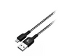 Xtech Xtech - USB cable - 4 pin USB Type A - 5 pin Micro-USB Type B - 1.8 m - Black & white - Braided XTC-366 XTC-366