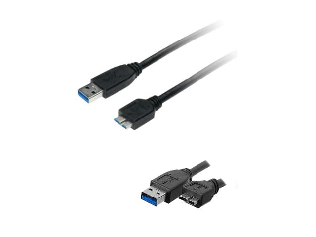 Xtech Xtech -   XTC-365 - Data cable - USB  to  Micro USB 3.0 - 91 cm - Black - 3ft for hard drives XTC-365