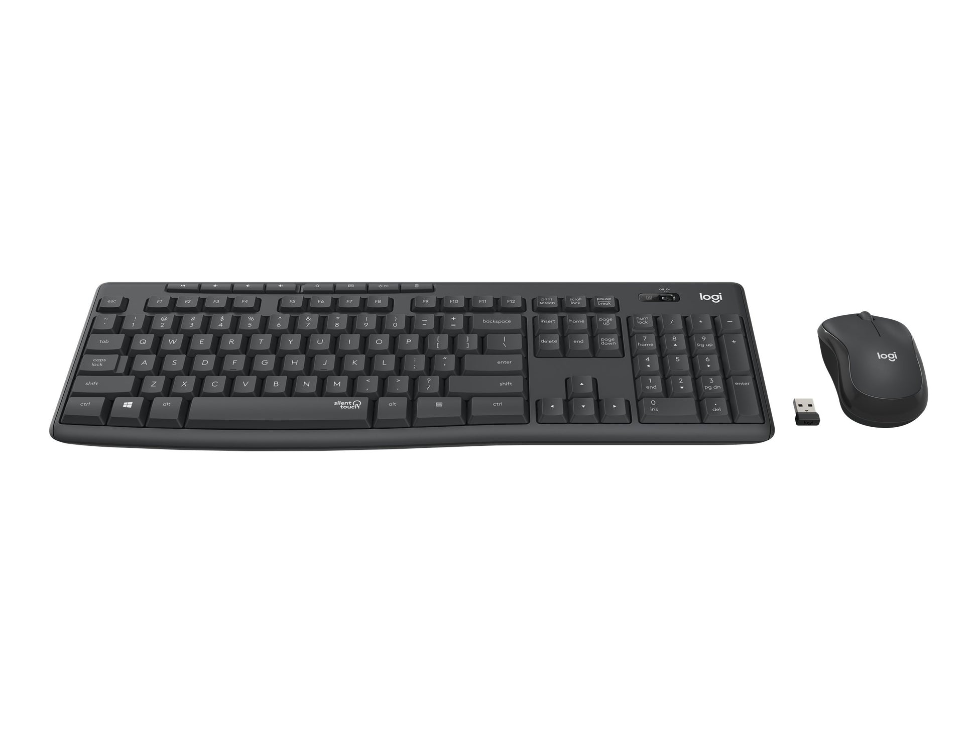Logitech Logitech MK295 Silent - Juego de teclado y ratón - inalámbrico - 2.4 GHz - Black 920-009782