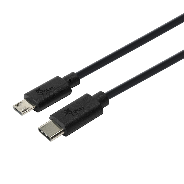 Xtech Xtech XTC-520 - Cable USB - 24 pin USB-C (M) reversible a Micro-USB tipo B (M) - USB 2.0 - 1.8 m - negro XTC-520