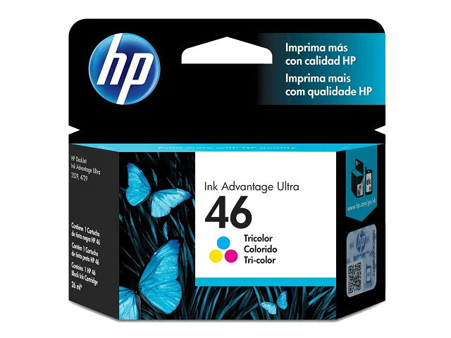 HP HP 46 - Color (cian con base de tinte, magenta con base de tinte, amarillo con base de tinte) - original - Ink Advantage - cartucho de tinta - para Deskjet Ink Advantage Ultra 2529, Ink Advantage Ultra 4729 CZ638AL