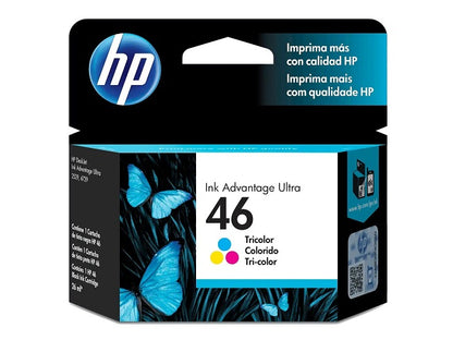 HP HP 46 - Color (cian con base de tinte, magenta con base de tinte, amarillo con base de tinte) - original - Ink Advantage - cartucho de tinta - para Deskjet Ink Advantage Ultra 2529, Ink Advantage Ultra 4729 CZ638AL
