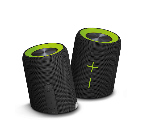 Klip Xtreme Klip Xtreme Port. TWS Audio KBS-800 - Altavoz - Negro con detalles en verde - 20 W - IPX7 KBS-800