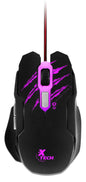 Xtech Mouse para Gaming Xtech XTM-610 Lethal Haze - Resolución ajustable de hasta 3200 ppp - Luces LED de 4 colores - Cable sin enredos - para juegos 3D de 6 botones - Sensor: Óptico - Botones: 6 - Iluminado: Sí - Longitud del cable: 5,2 pies, trenzado XTM-610