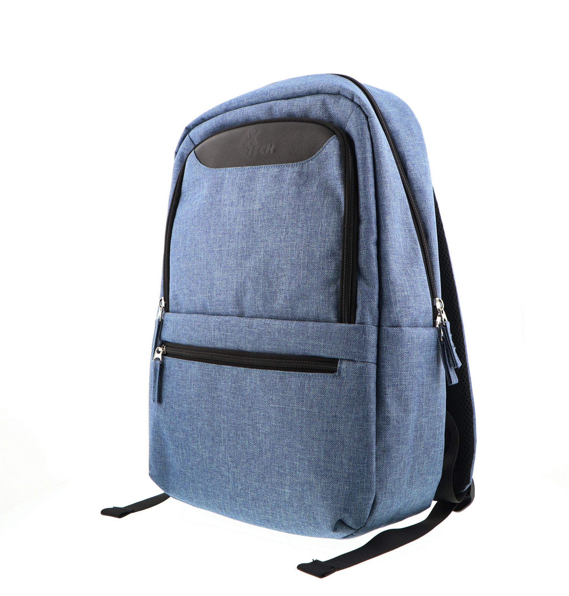 Xtech Xtech Winsor XTB-212 Mochila para laptop 15.6" - Durable poliéster - Color Azul con detalles en negro - Panel posterior con acolchado -  Tirantes acolchados  - Bolsillo frontal para accesorios con organizador interior XTB-212