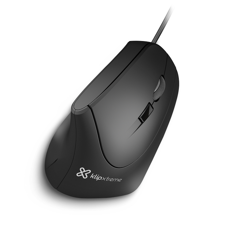 Klip Xtreme Klip Xtreme Krown KMO-506 - Ratón vertical - ergonómico - diestro - óptico - 6 botones - cableado - USB KMO-506