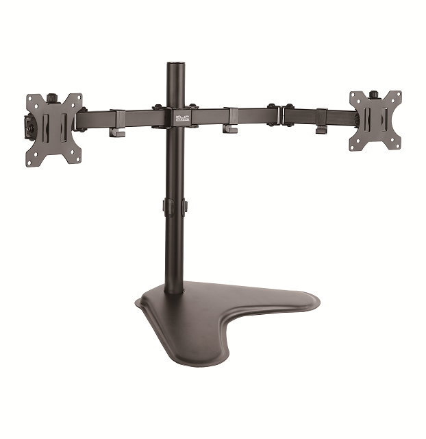 Klip Xtreme Klip Xtreme KPM-311 - Base - para 2 pantallas LCD - plástico, acero de alta calidad - negro - tamaño de pantalla: 13"-32" - soporte para escritorio KPM-311