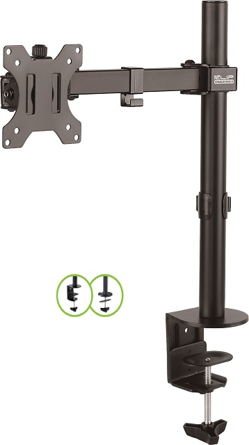 Klip Xtreme Klip Xtreme KPM-300 - Kit de montaje - para pantalla plana - plástico, acero de alta calidad - negro - tamaño de pantalla: 13"-32" - montable en escritorio KPM-300