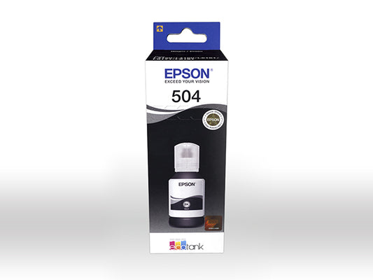 Epson Epson 504 - 127 ml - negro - original - recarga de tinta - para EcoTank L4150, L4160, L4260, L6161, L6171, L6191, L6270; EcoTank ITS L4150, L4160 T504120-AL
