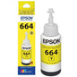 Epson Epson T664 - Amarillo - original - recarga de tinta - para Epson L380, L386, L395, L495; EcoTank ET-2600, 2650, L1455, L396, L606, L656 T664420-AL