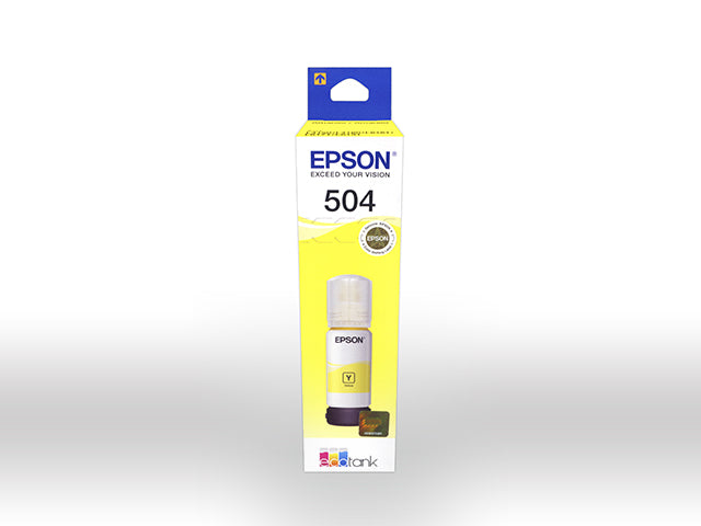 Epson Epson 504 - 70 ml - amarillo - original - recarga de tinta - para EcoTank L4150, L4260, L6161, L6171, L6191, L6270 T504420-AL