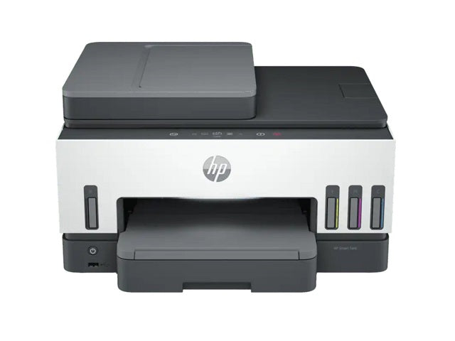 HP HP Smart Tank 790 All-in-One - Impresora multifunción - color - chorro de tinta - rellenable - Letter A (216 x 279 mm)/A4 (210 x 297 mm) (original) - A4/Legal (material) - hasta 13 ppm (copiando) - hasta 15 ppm (impresión) - 250 hojas - 33.6 Kbps - USB 2.0, Bluetooth, Wi-Fi(ac), LAN, host USB 4WF66A#AKY