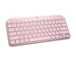 Logitech Logitech MX Keys Mini - eclado - Inalámbrico - Español - Bluetooth 5.0 / Bluetooth / 2.4 GHz / USB-C - Ergonomic Design - Rosa 920-010478