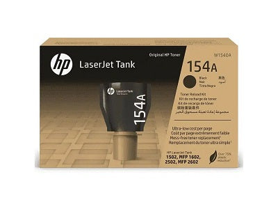 HP HP 154A - Rendimiento medio - negro - original - recarga de tóner - para LaserJet Tank MFP 1602w, MFP 1604w, MFP 2602dn, MFP 2604sdw, MFP 2606dn, MFP 2606sdw W1540A