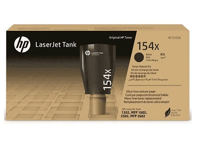 HP HP 154X - Gran capacidad - negro - original - LaserJet - recarga de tóner - para LaserJet Tank 1502w, MFP 1602w, MFP 2602dn W1540X