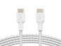 Belkin Belkin BoostCharge - Cable USB - 24 pin USB-C (M) a 24 pin USB-C (M) - 1 m - blanco CAB004bt1MWH