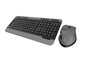 Klip Xtreme Klip Xtreme - Keyboard and mouse set - Spanish - Wireless - 2.4 GHz - Black and gray KBK-520