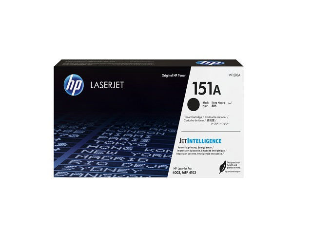 HP HP 151A - Negro - original - LaserJet - cartucho de tóner (W1510A) - para LaserJet Pro 4003dn, 4003dw, MFP 4103fdw W1510A