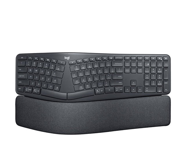 Logitech Logitech ERGO K860 - Teclado - inalámbrico - 2.4 GHz, Bluetooth 5.0 - grafito 920-009845