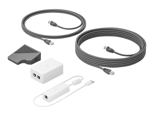 Logitech Logitech Cat5e Kit - Kit de accesorios para videoconferencias - para Logitech Base Bundle, RoomMate + MeetUp + Tap IP; Room Solution Base Bundle, Huddle, Large 952-000019