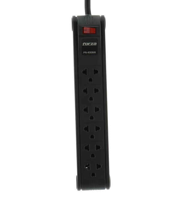 Forza Forza - Power strip - 6 Tomas de Corriente - Univ NEMA 10ft Cable PS-1006B
