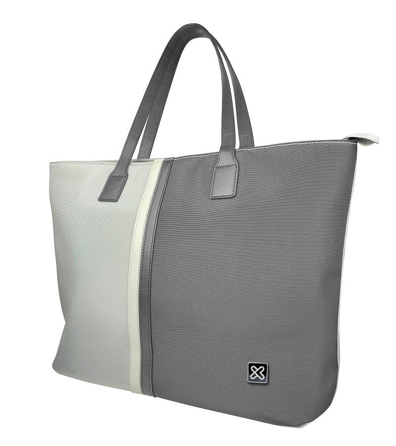 Klip Xtreme Klip Xtreme - Notebook carrying case and handbag - 15.6" - 1200D polyester - Gray/White - Ladies Bag KLB-461GR