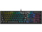 Corsair Memory Corsair Memory - Keyboard - Wired - English - USB - Ergonomic Design - All black - Low Profile CH-910D018-SP