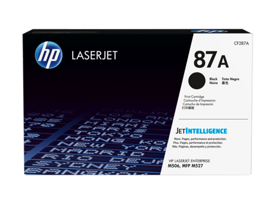 HP HP 87A - Negro - original - LaserJet - cartucho de tóner ( CF287A ) - para LaserJet Enterprise Flow MFP M527, M506, MFP M527, LaserJet Pro MFP M527 CF287A