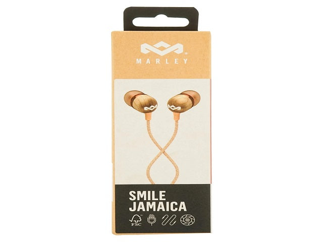 House of Marley House of Marley Smile Jamaica - Auriculares internos con micro - en oreja - cableado - conector de 3,5 mm - cobre EM-JE041-CP