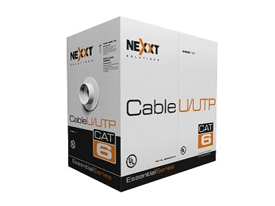 Nexxt Solutions Infrastructure Nexxt Essential Cat6 UTP Cable 4P 24AWG CMX 102m GR AB356NXT41