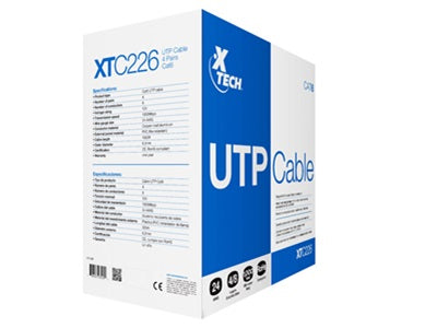 Xtech Xtech - Network cable - Unshielded twisted pair (UTP) - 305 m - Gray - CAT6 24 AWG XTC-226 XTC-226