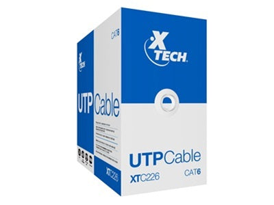 Xtech Xtech - Network cable - Unshielded twisted pair (UTP) - 305 m - Gray - CAT6 24 AWG XTC-226 XTC-226